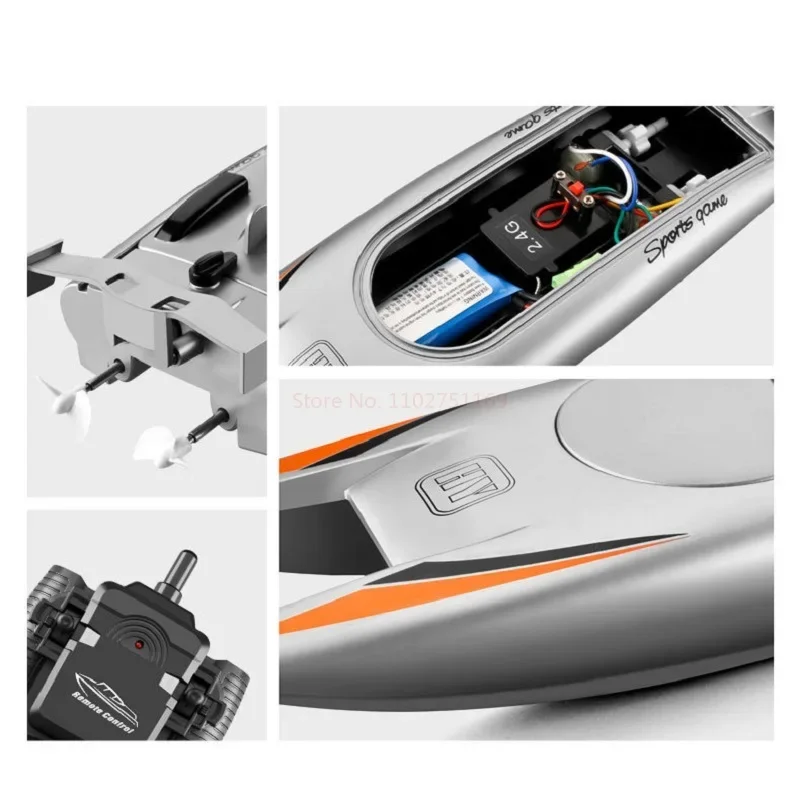 New 2.4g Rc Boat 30km/H 4ch High Speed Remote Control Ship Boat Rowing Waterproof Capsize Reset Rc Racing Boat Speedboat