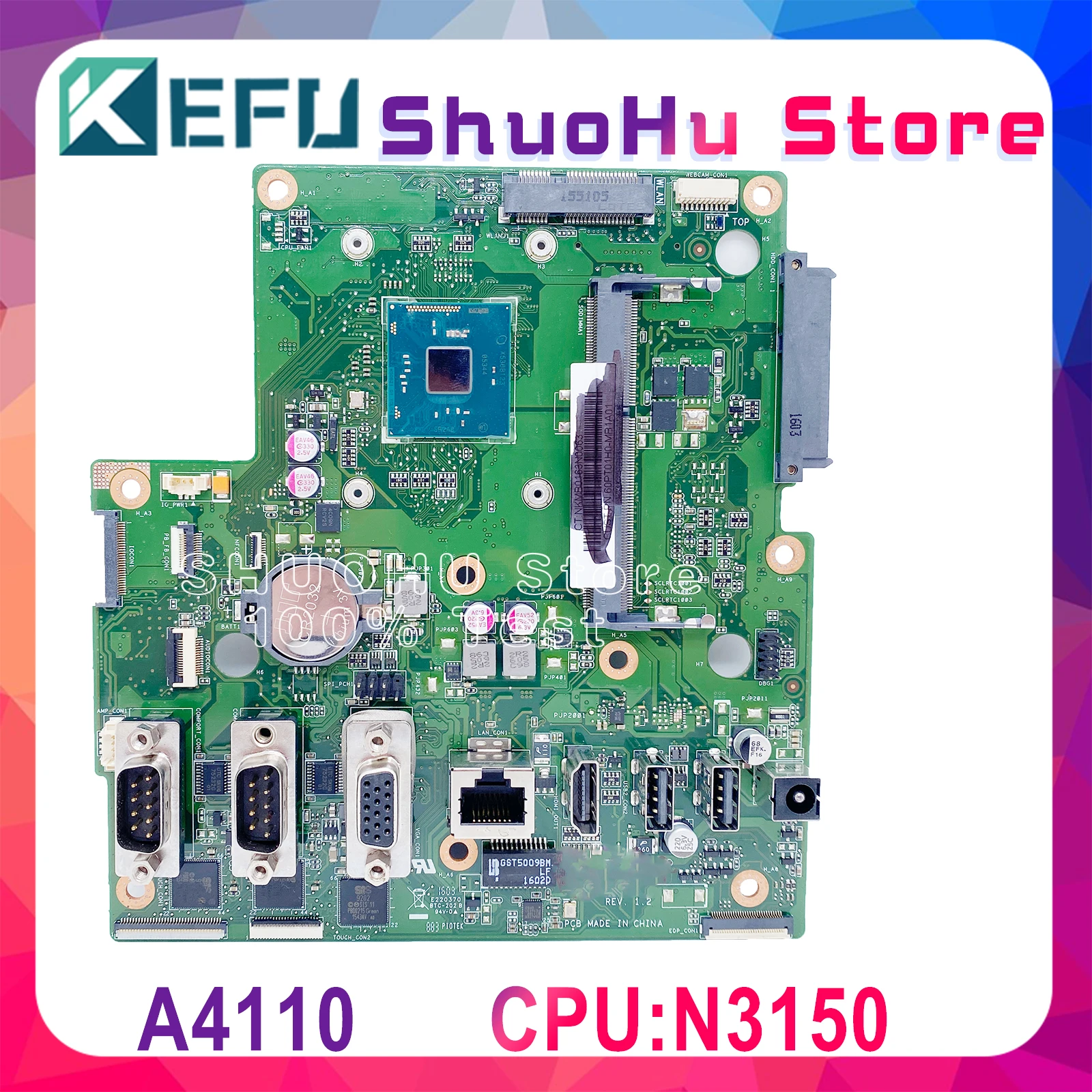 

A4110 all-in-one motherboard suitable for ASUS all-in-one A4110 desktop motherboard CPU: N3150 100% functional test