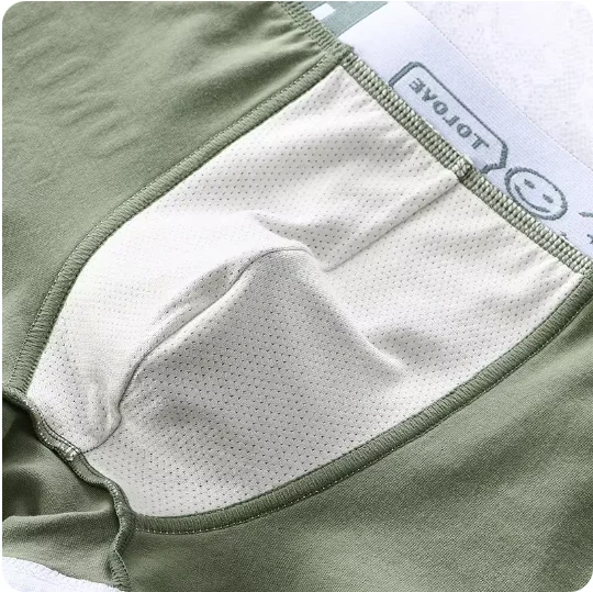 1/3pcs Men Underwear Sports Boxer Shorts Cotton Solid Color Sexy Panties Fashion Breathable Comfortable Underpants Man U Convex, image 2