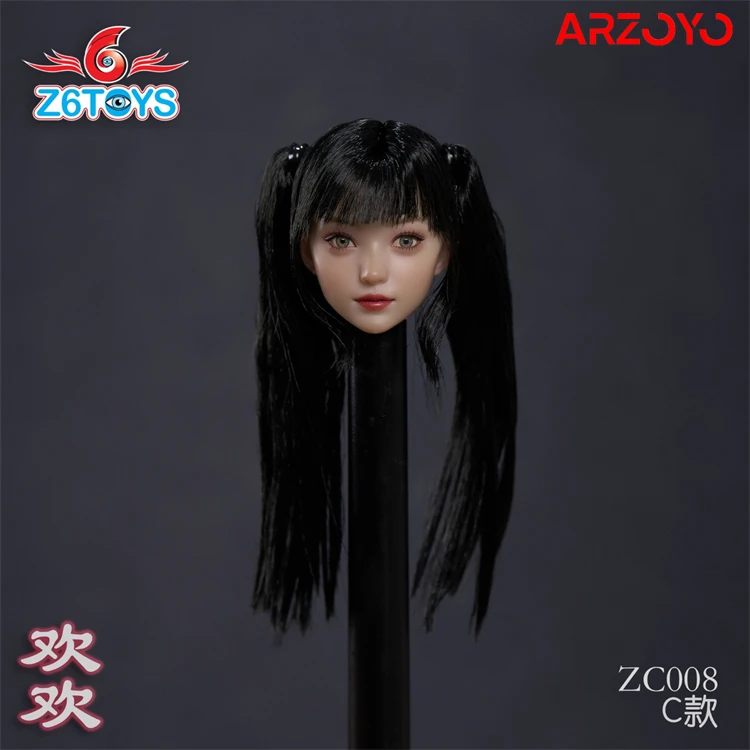 1/6 PVC Action Figure ZC008 ZC015 ZC016 Lovely Girl Head Sculpt