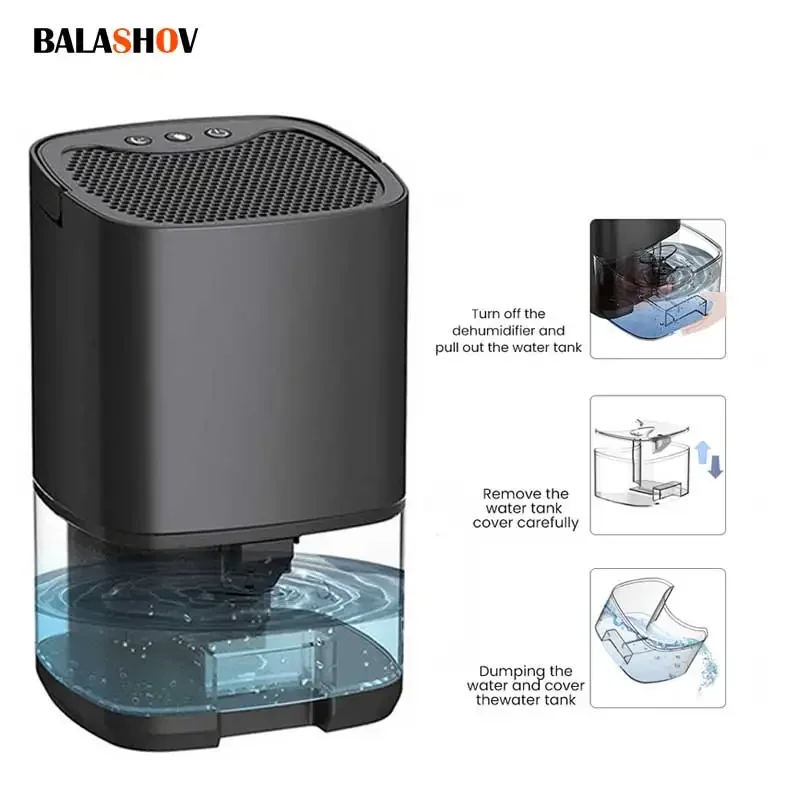 -Air Dehumidifier Portable Mute Moisture Absorbs Machine Air Dryer For Home Bedroom Office Kitchen Deodorizer Dryer EU/US plug