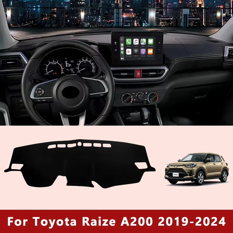 

Car Dashboard Covers Mat Sun Shade Non-slip Pad Accessories For Toyota Raize Daihatsu Rocky A200 2019 2020 2021 2022 2023 2024