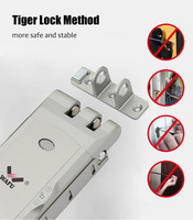 Tuya APP WiFi Smart Remote Control Automatic Electric Motor Lock WAFU Invisible Keyless Entry Door Lock For Indoor Home Office