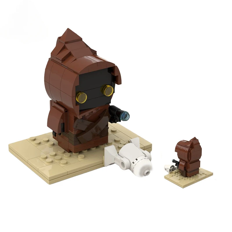

Фигурка Moive Series Alien, строительный блок Jawaed MOC-40585, фигурки с квадратной головкой, сборная модель, головоломка, детская игрушка, подарок на день рождения