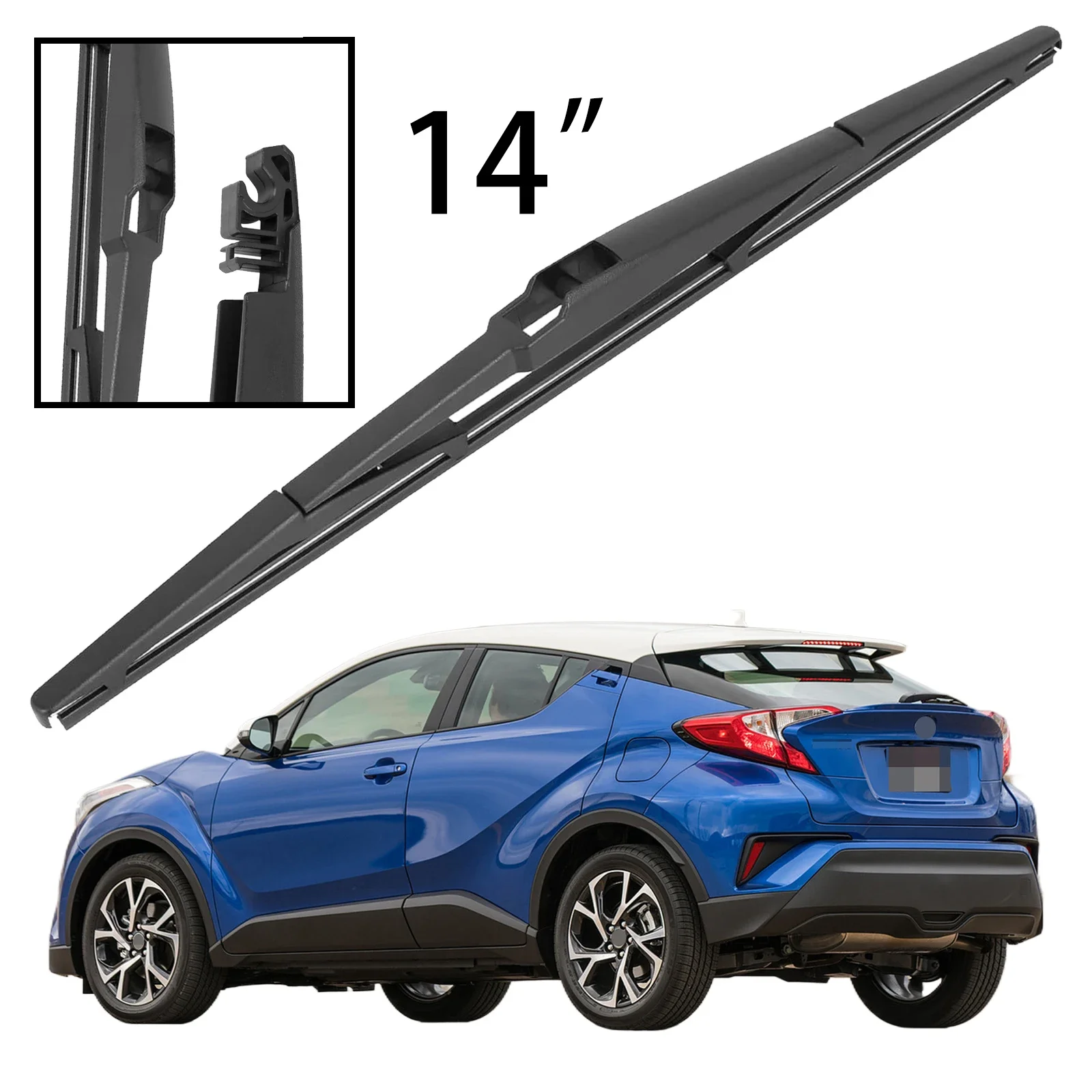 

For Toyota C-HR CHR 2016-2023 Car Accessories 14" Rear Windshield Windscreen Washer Wiper Blade