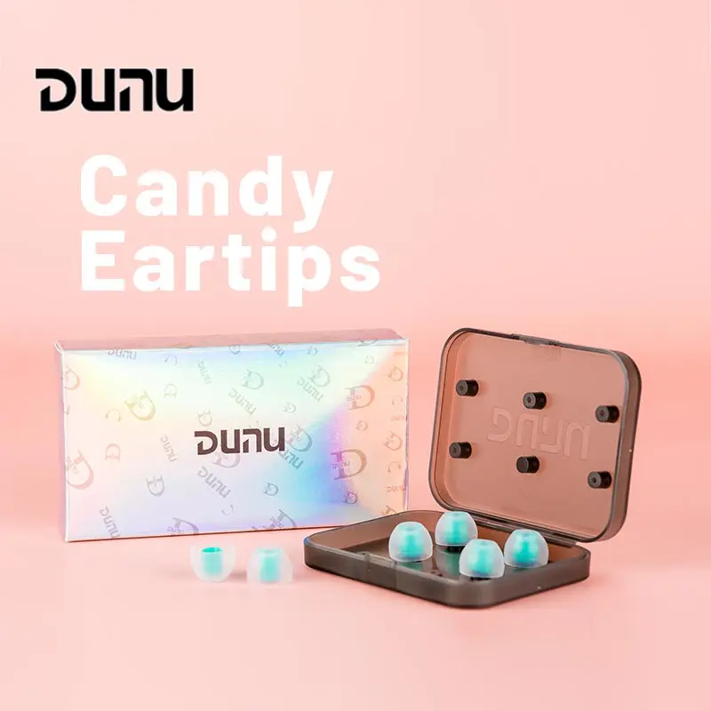 DUNU Candy Silicone Eartips Eartips 3pairs L/M/S Bore Size 4.6mm/Single Flange for Earphone Nozzle Diameter from 4.6-5.5mm