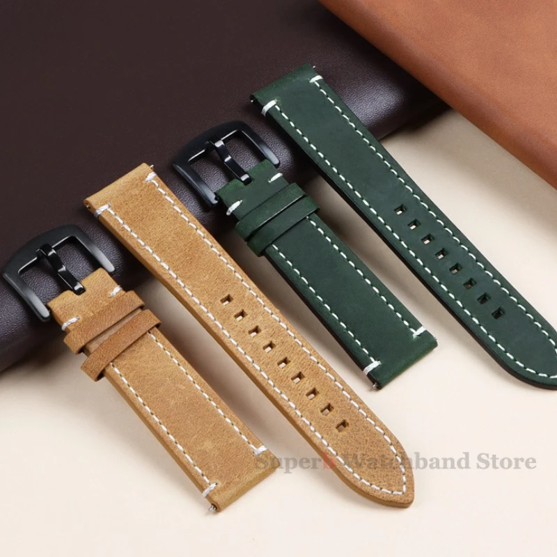 18 مللي متر 19 مللي متر 20 مللي متر 21 مللي متر 22 مللي متر 24 مللي متر حزام ساعة جلدي عتيق لهواوي GT2 3 42 مللي متر 46 مللي متر حزام بني أصفر لهاتف سامسونج جالاكسي