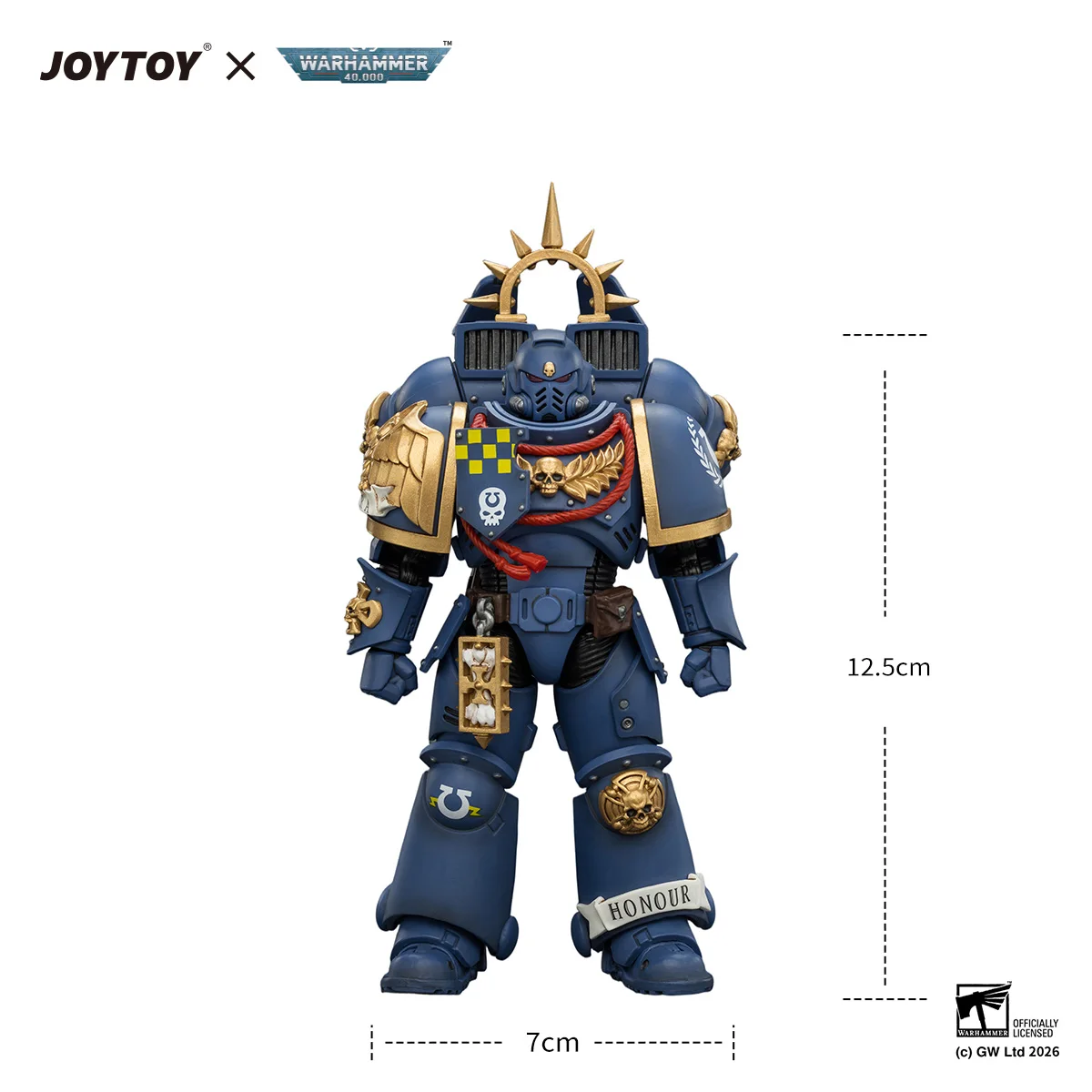 [Pre-order]JOYTOY Warhammer 40K 1/18 Action Figure Ultramarines Captain with Jump Pack and Relic Shield Model - view 6
