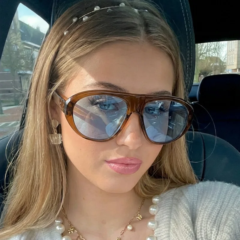 

Oversized Aviator Women's Sunglasses Fashion Large Frame Punk Men's Sunglasses Outdoor Driving Large Frame Sunglasses UV400