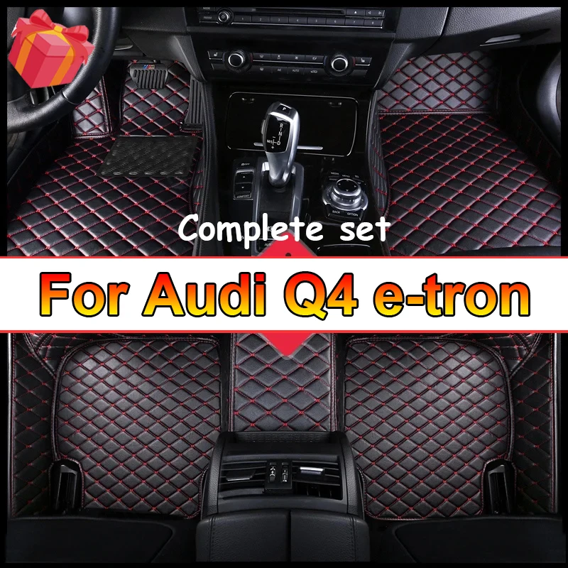 Custom 3D Full Coverage Car Floor Mats for Audi Q4 e-tron 2022 2023 Q5 e-tron Q5 Sportback Interior Accessories Carpet