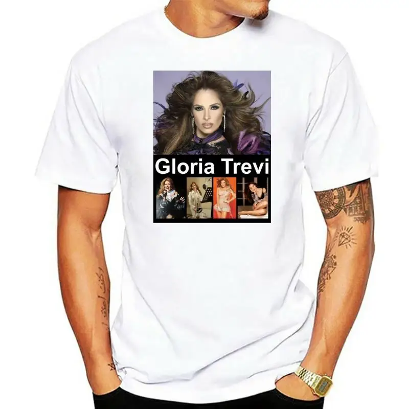 GLORIA TREVI T-SHIRT   MEXICAN SINGER  ROCK  POP LATINO - LA TREVI COLLAGE