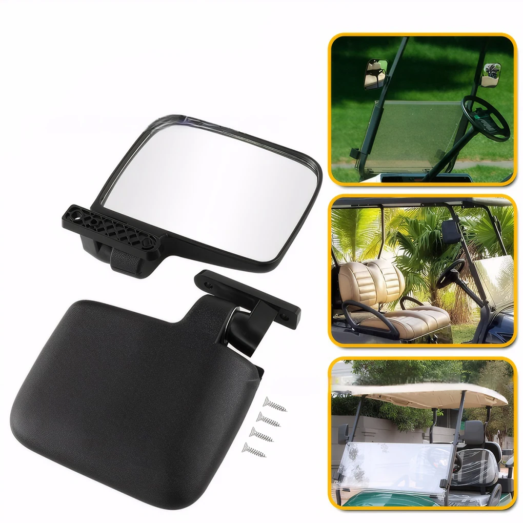 2pack/lot Convenient Golf Cart Accessories Shatter-proof Mirror Set Shatter-proof Glass And Durable