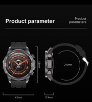 for Doogee S200 X S119 DK10 Blade GT S118 Pro Smart Watch Sports Compass Flashlight Bluetooth Call Digital Wristwatch Smartwatch