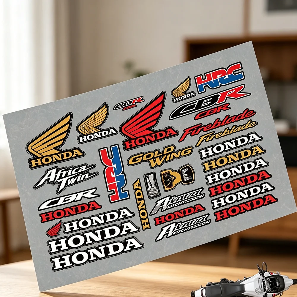 

Honda -a Decal Set High Quality Printed and Cut Stickers Motorcycle Sticker