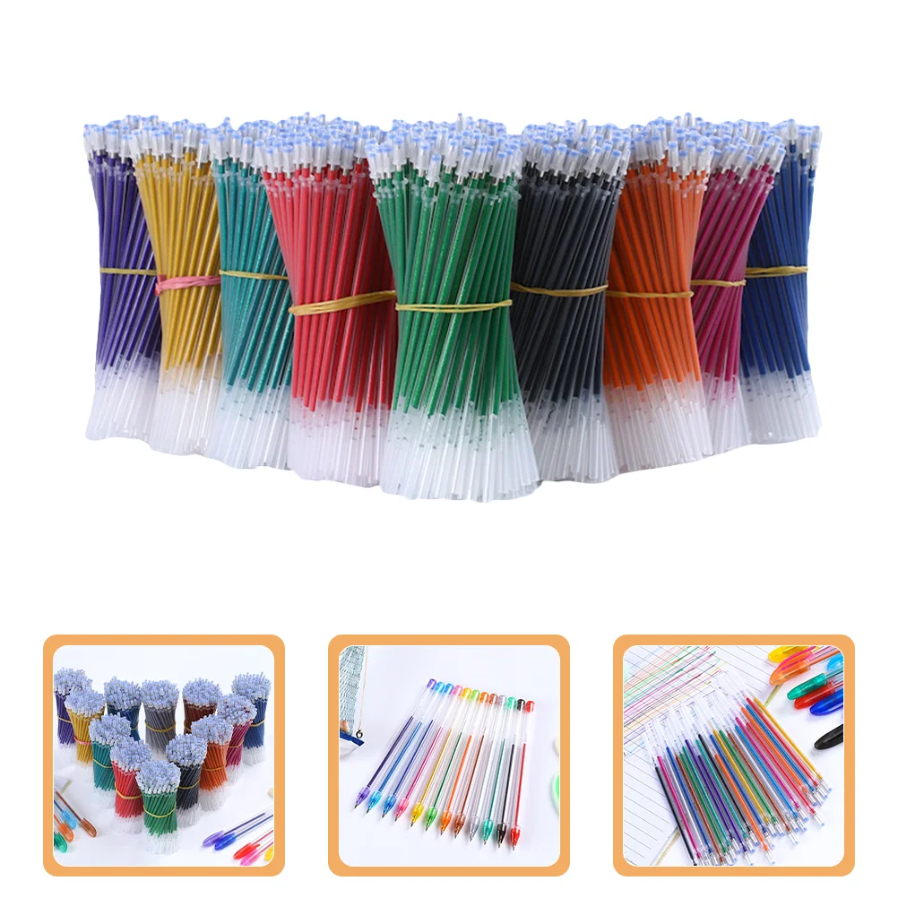 

100Pcs Glitter Pen Refills Signature Pen Refills Plastic Pen Refill Replacements Office Pen Refills glitter pens for adults