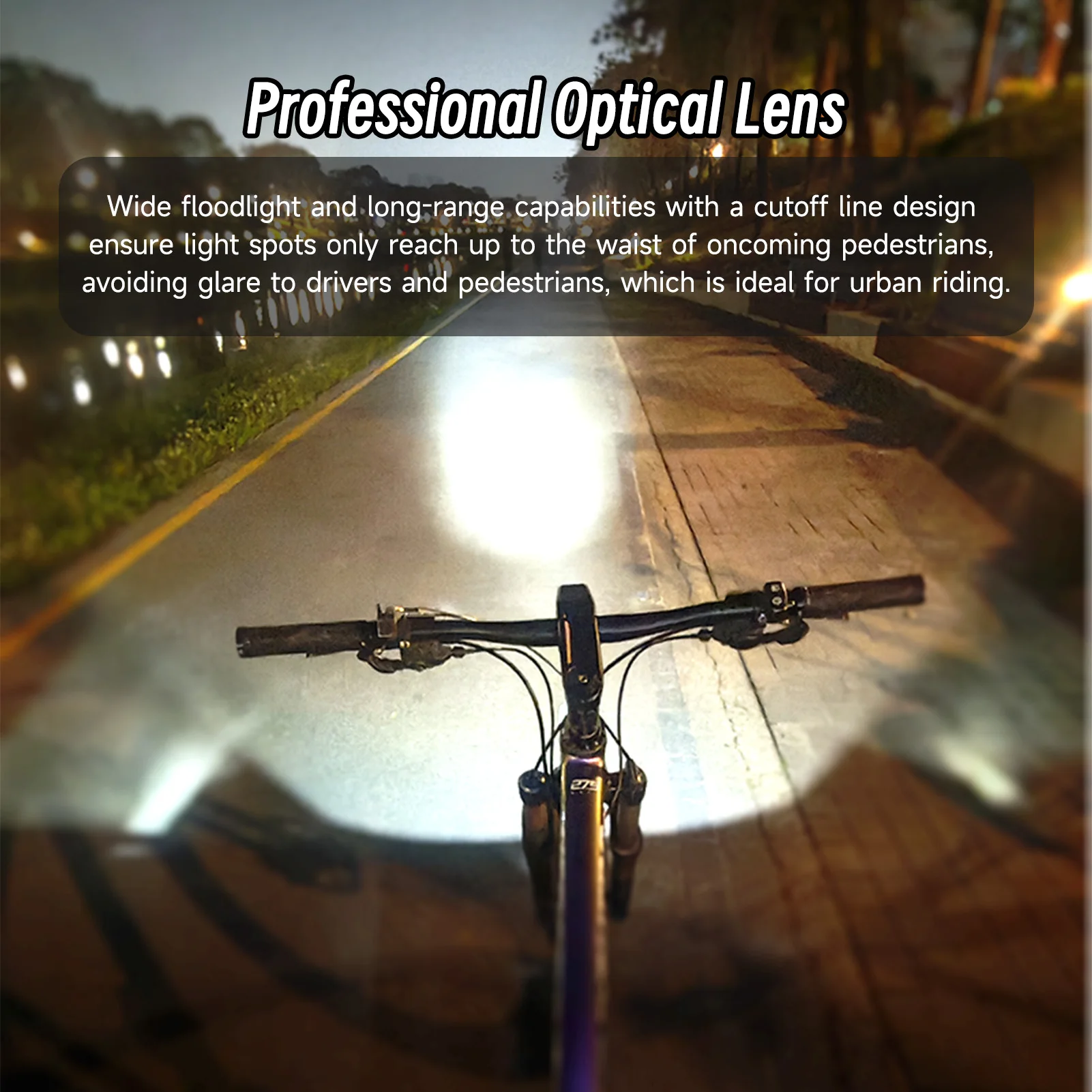 Faro LED recargable bicicleta IPX5 – Carga USB-C y desmontaje rápido - imagen 4