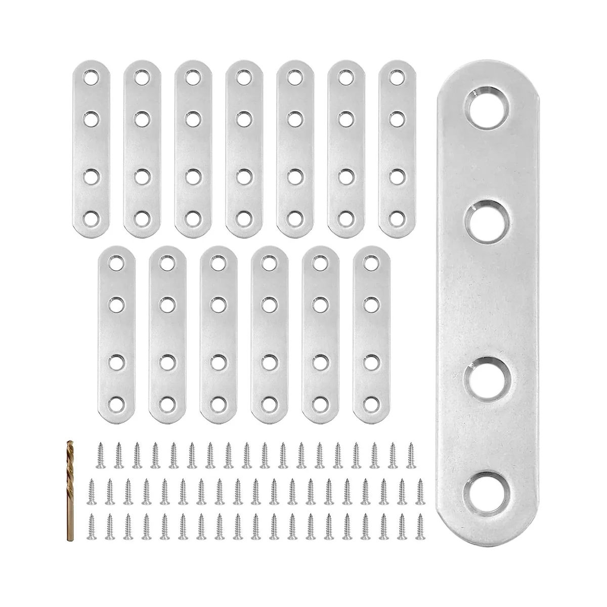 قوس مسطح من الفولاذ المقاوم للصدأ ، رمز الزاوية ، قطعة مستقيمة ، تثبيت الرف المعدني