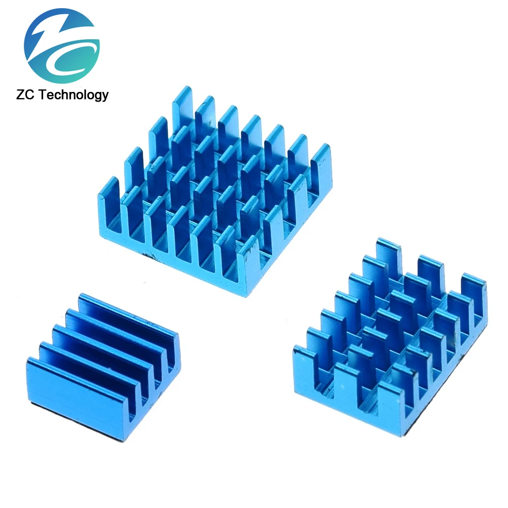 For Raspberry Pi 4 Heat Sink 3pcs Raspberry Pi 4B Aluminum Heatsink Radiator Cooling Kit Cooler for Raspberry Pi 4 Model B