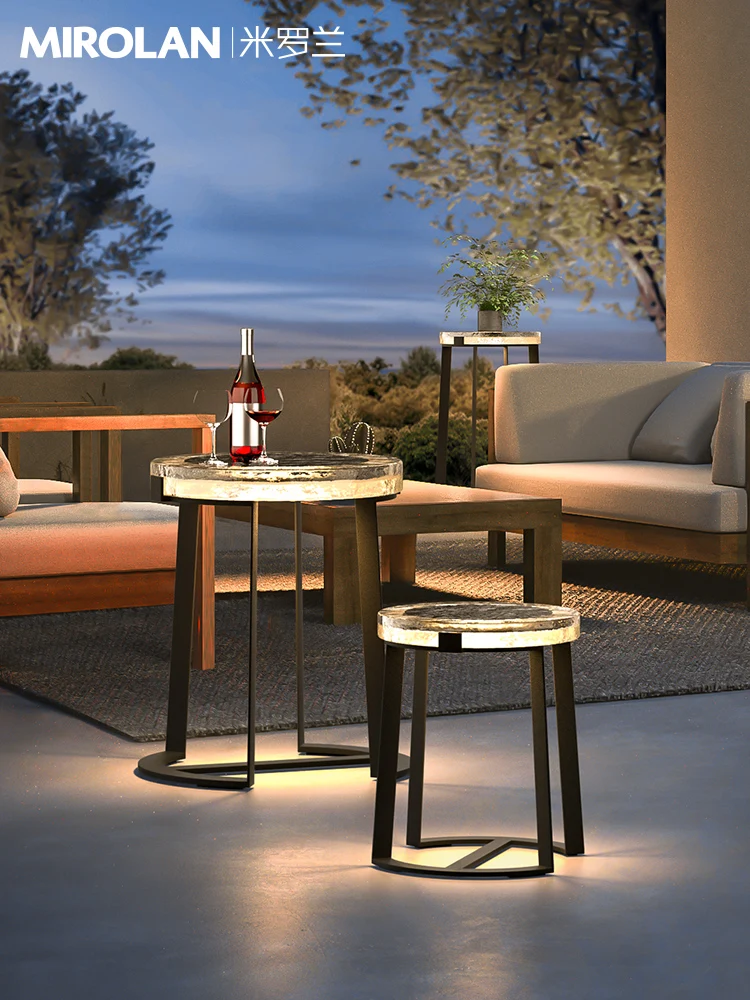 Garden lights, villa terraces, garden lights, balcony floor lights, outdoor lights, table and chair lights