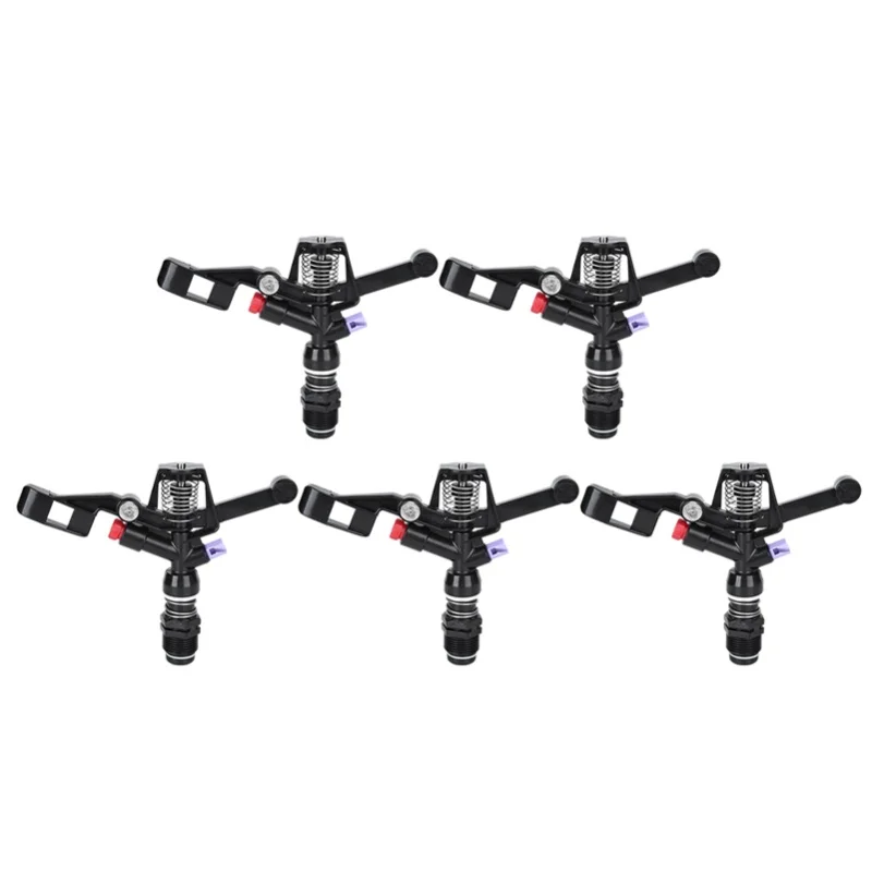 

5Pcs Nozzle Rotating Rocker Spraying Tool 3/4in DN20 Male Thread For Agricultural Irrigation