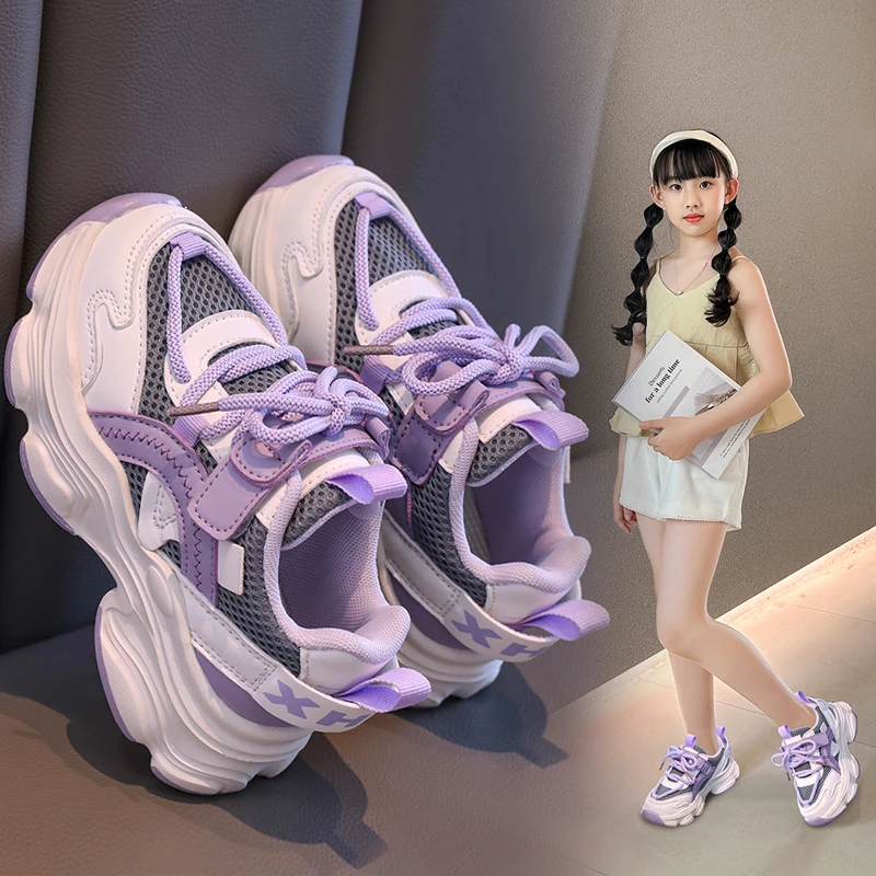 2025 Autumn Style Net Breathable Non-slip Running Shoes for Boys and Girls Children's Casual Shoes Comfortable Outdoor Footwear