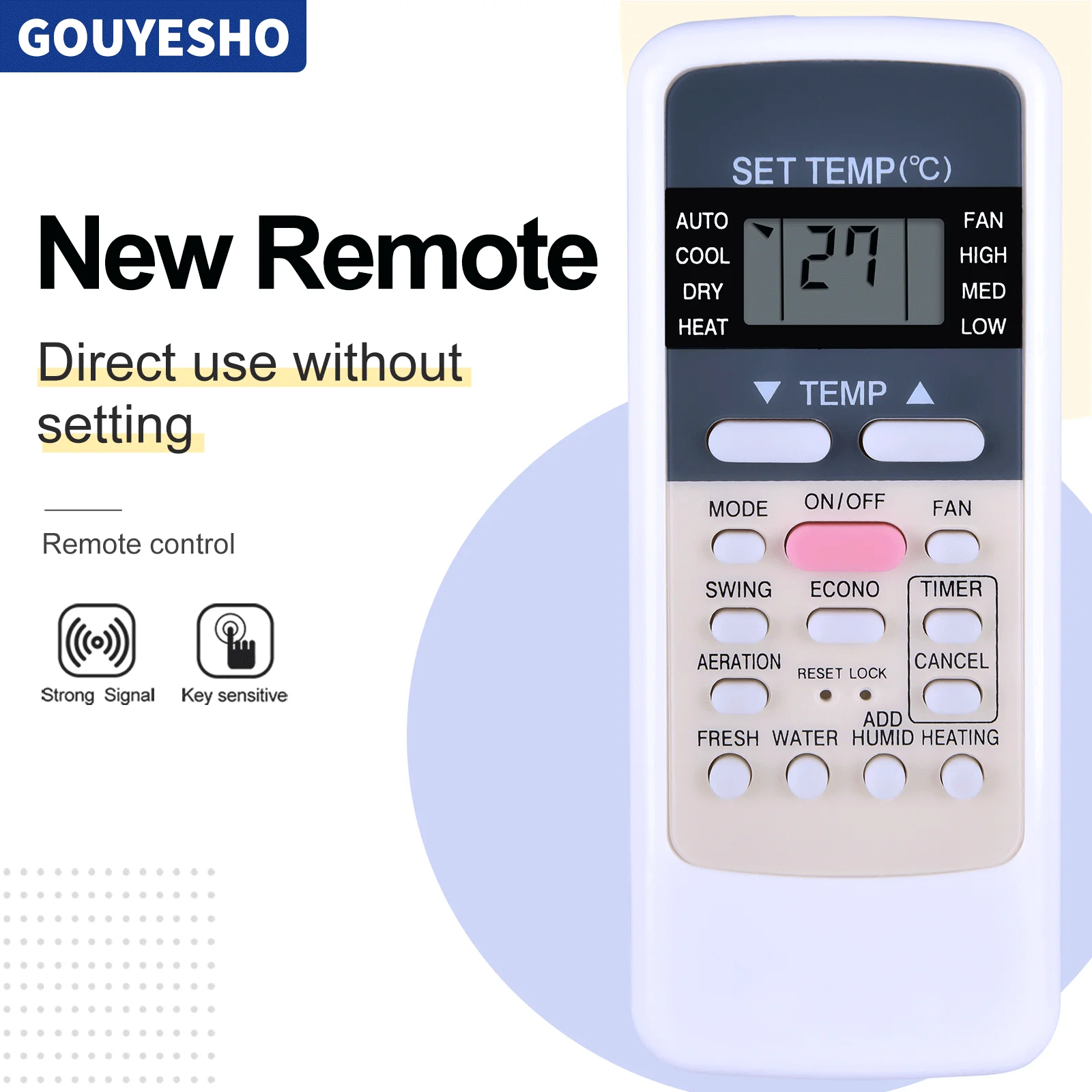 New Remote Control for ONIDA Toshiba WC-K3JE WC-E1BE WC-K1JE MIDEA R51M Air Conditioner