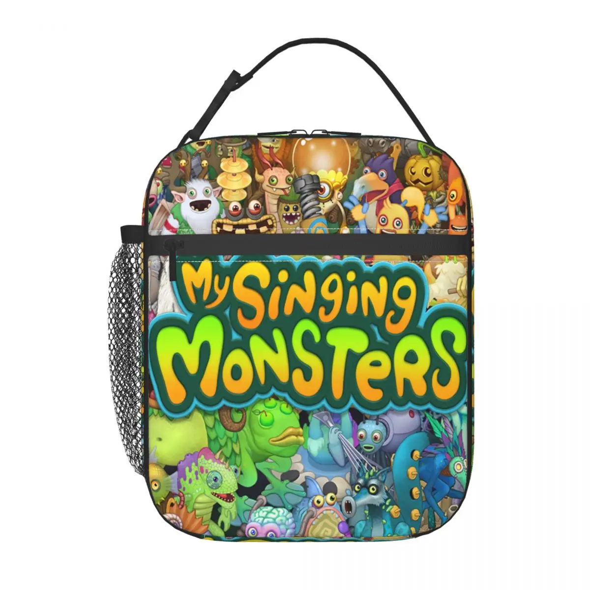 My Singing Monsters Insulated Lunch Bags for Women Video Game Portable Thermal Cooler Food Lunch Box Outdoor Camping Travel