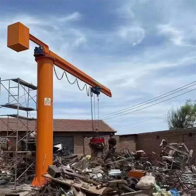 2T small cantilever crane 360 degree electric rotary cantilever crane workshop warehouse BZD cantilever crane