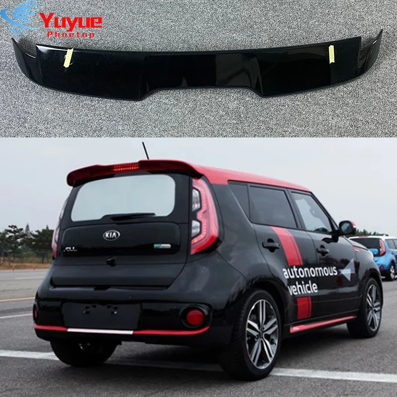 For Kia Soul Spoiler ST SY ABS Material Car Rear Wing Primer Color Rear Spoiler for Kia Soul Spoiler 2013 - 2019