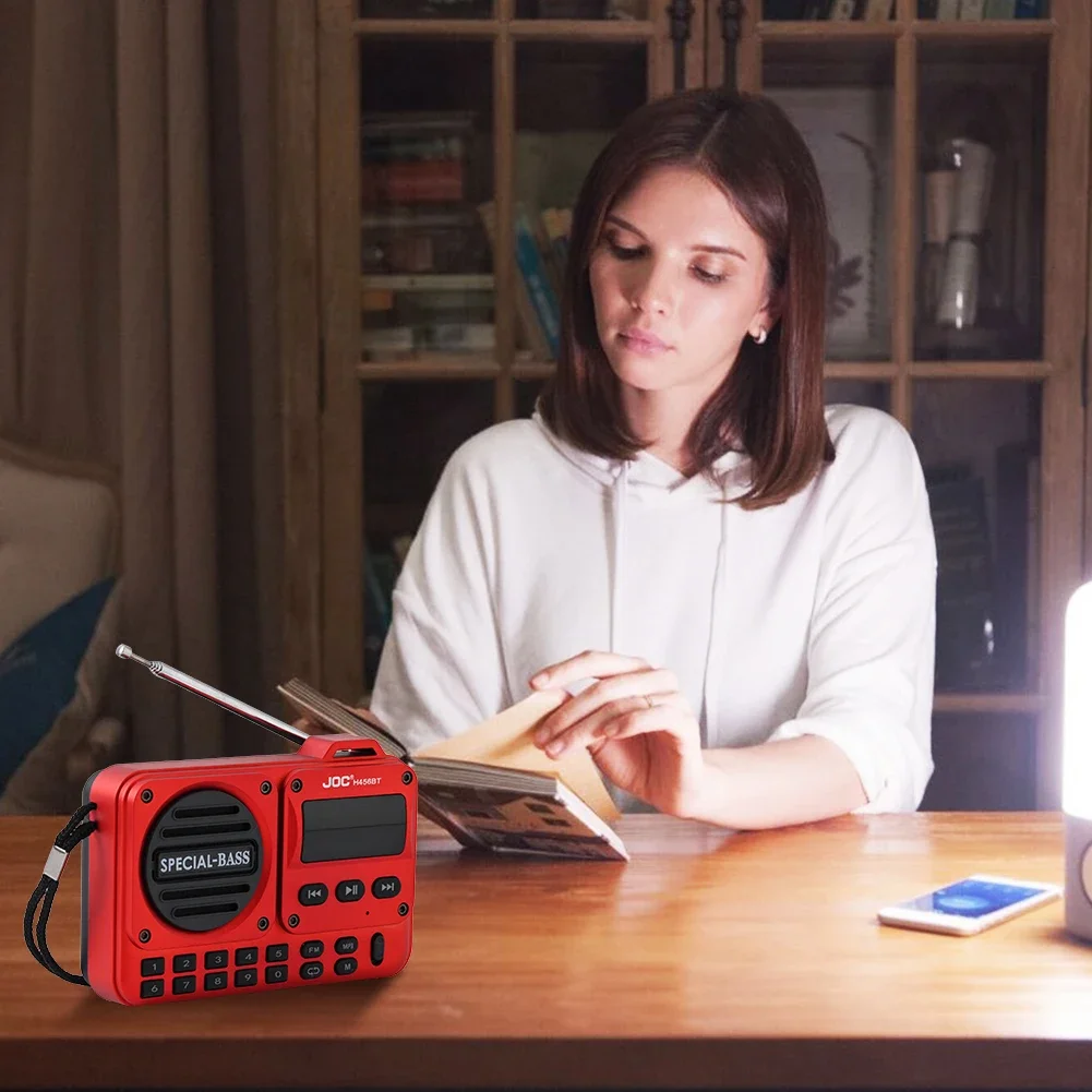 Портативный FM-радио, перезаряжаемый цифровой радиорекордер, BT 5,4, радиодинамик для дома, путешествий, подарки для пожилых людей, пожилых людей