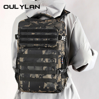 Oulylan Outdoor Trip Men Rucksack Multilayer 35L Large Capacity Shoulders Bag Oxford Cloth Waterproof Climbing Backpack
