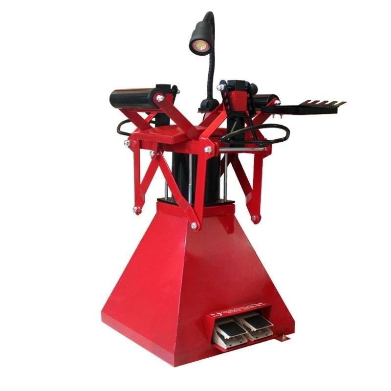 

Pneumatic tire expander, manual foot-pedal, tire tool tire expander