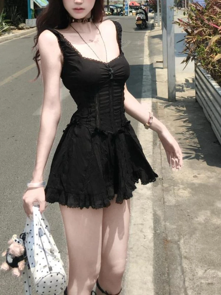 Discover the Patchwork Aesthetic: A Stylish Guide to the Aesthetic Hot Girl Patchwork Lace Sling Dress