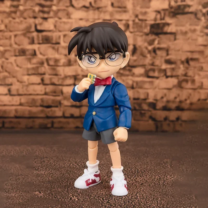 IN STOCK Original Bandai Anime Action Figure SHFiguarts Detective Conan Edogawa Kudou Shinichi Finished Model Kit Toy Gift fo