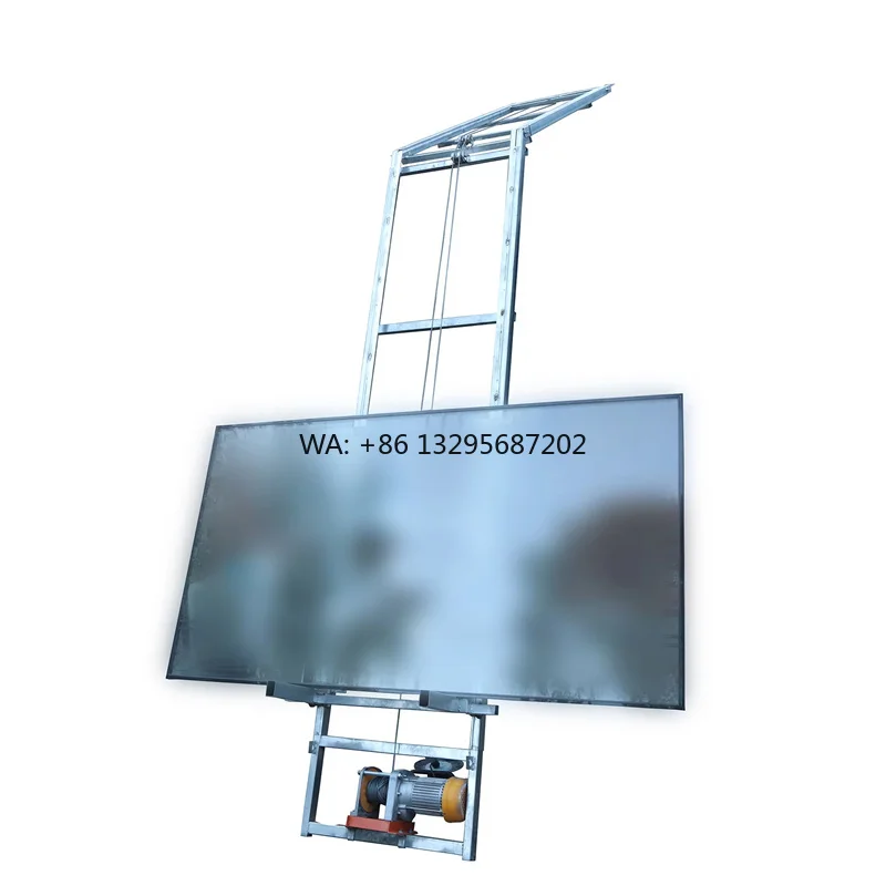 

Adjustable Electric Solar Panel Lift Elevator Ladder Platform Wire Rope PV Panel Roof Lifting