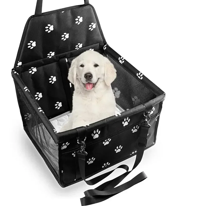 

Home Furniture High Quality Pet Dog Car Booster Seat Pet Mesh Puppy Safety Belt Stable Foldable Travel Pet Dog Car Seat Booster