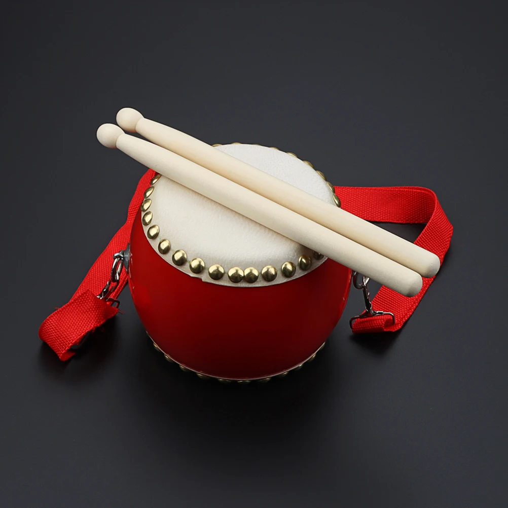 

Red Drum Early Education Toy Percussion Instruments for Children Music Wooden Drums Toddlers