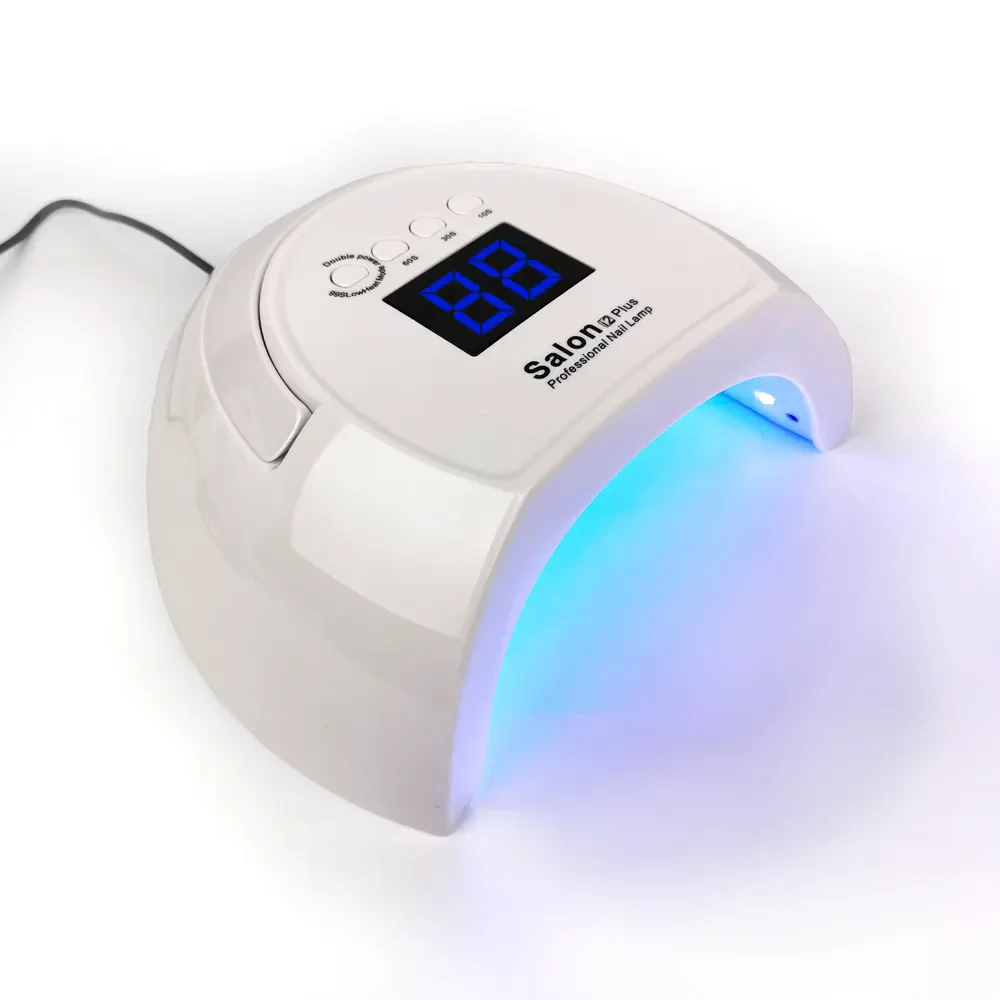 80W UV LED Nail Lamp With Timer Digital Display Nail Gel Dryer Curing Lamp Professional Portable Manicure Tool for Home Use