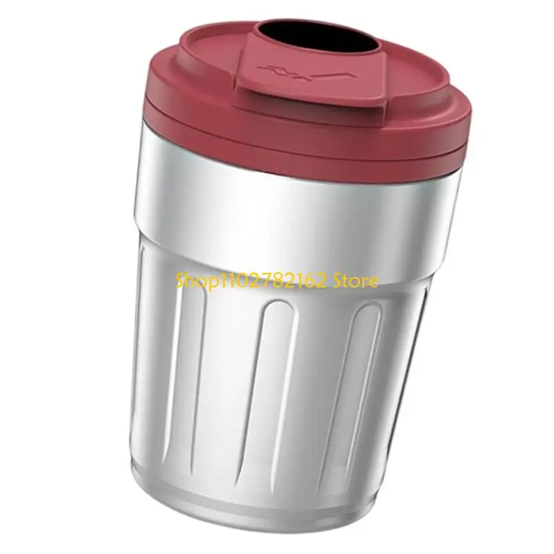 547B ABS Automotive Ashtray Designed Like Coffee Cup With Automatic LED Lighting Function When Opened For Car Interior Use