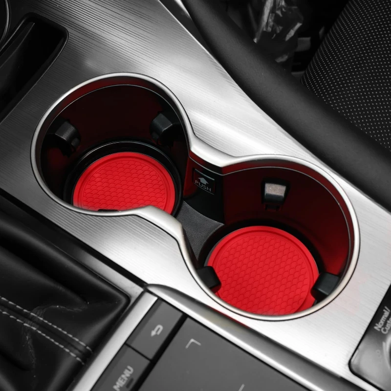 Picture 5: 4PCS Car Cup Coaster Universal Non-Slip Cup Holders Embedded in Ornaments Coaster, Car Interior Accessories