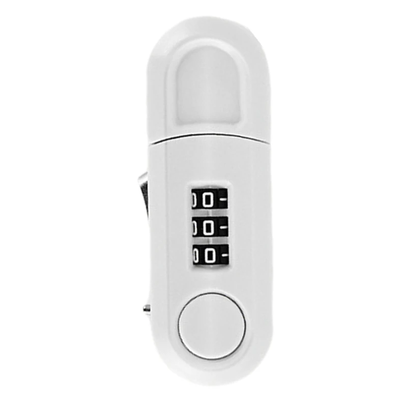 Fechadura com senha de gaveta, fechadura de segurança para porta de armário não perfurada, abertura dupla, geladeira, escritório doméstico, anti-roubo Lock-AT64