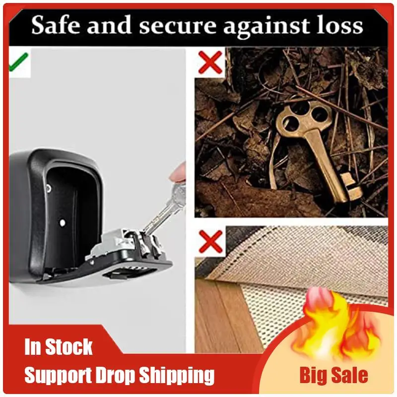 Лучшие предложения Ящик для ключей Органайзер для шкафа для ключей Настенный водонепроницаемый замок для хранения ключей с монтажным комплектом