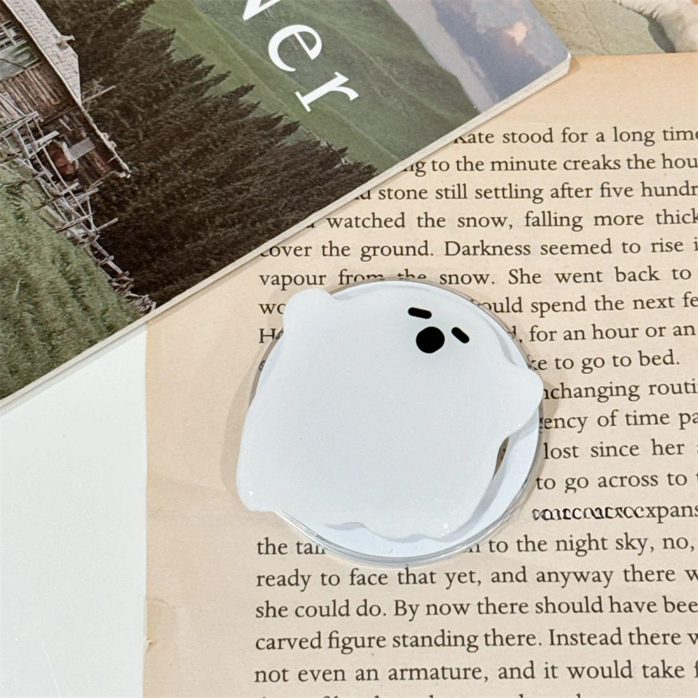 Cute Funny Halloween Ghost Magnetic Holder Grip Tok Griptok Phone Stand Holder Support For iPhone 16 For Pad Magsafe Smart Tok