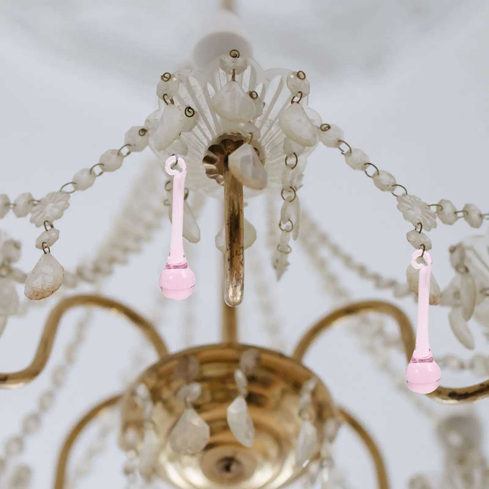 10Pcs Premium Optical Crystal Glass Hanging Pendants for Chandeliers Lights Wedding Christmas Decor Sparkling Rainbow Refracting