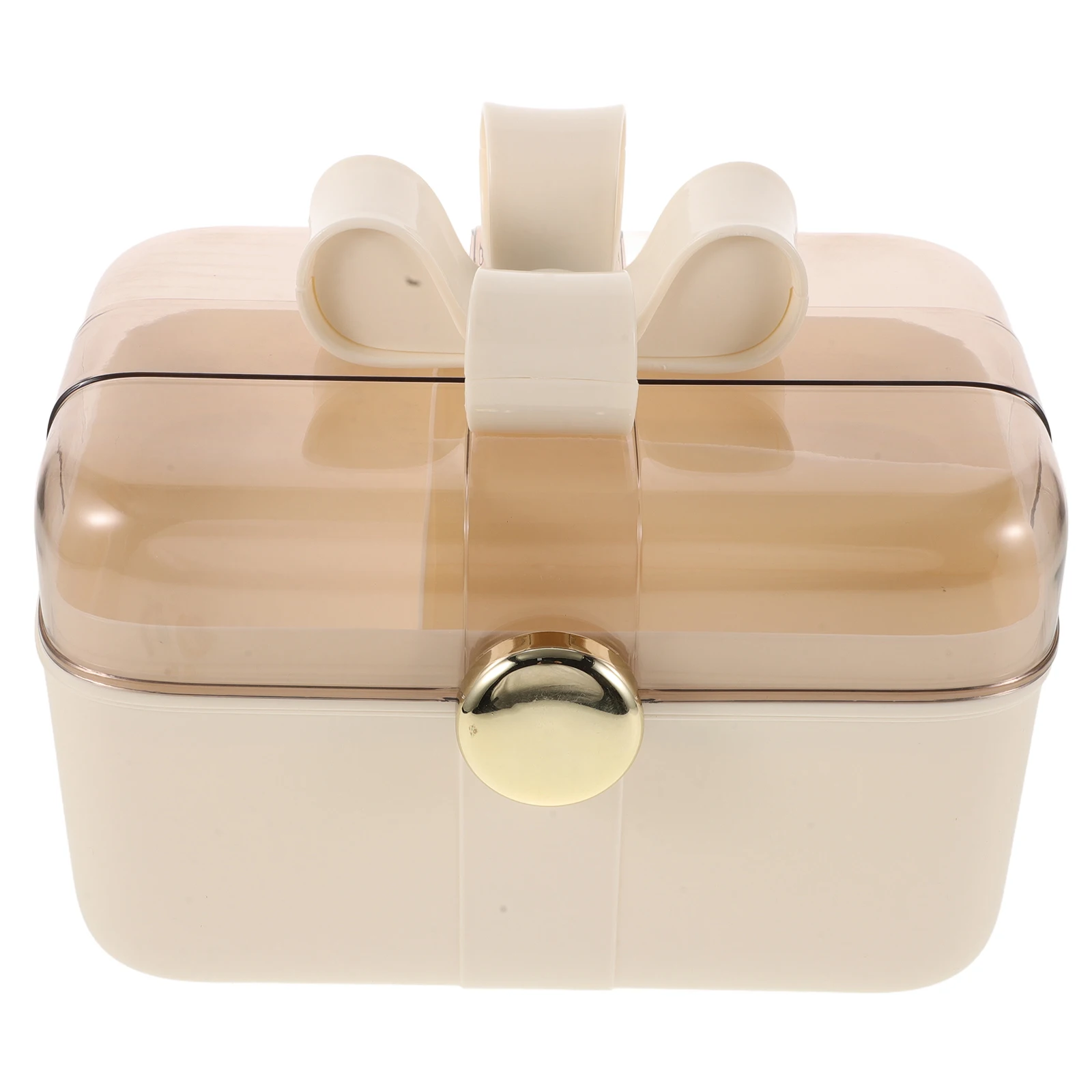 

2 Layer Accessories Organizer Box Large Capacity Storage Case Handle Portable Holder Hair Ties Scrunchies Clips Jewelry