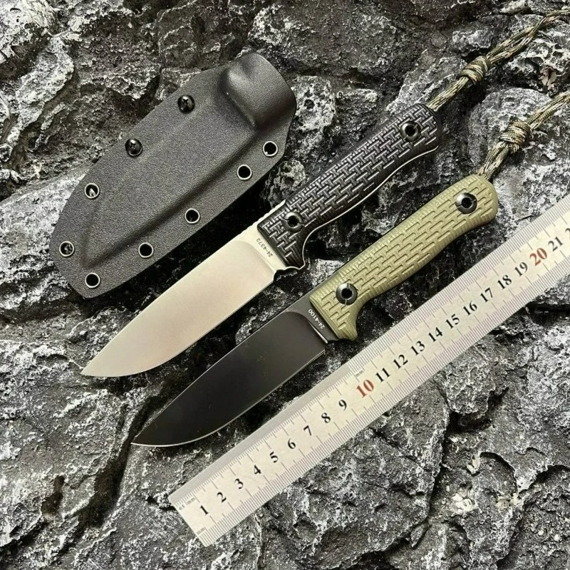 

New polka no1 trskt poh bushcraft straight knife With Kydex Sheath edc multitool Knives fixed blade knife outdoor pocket knife