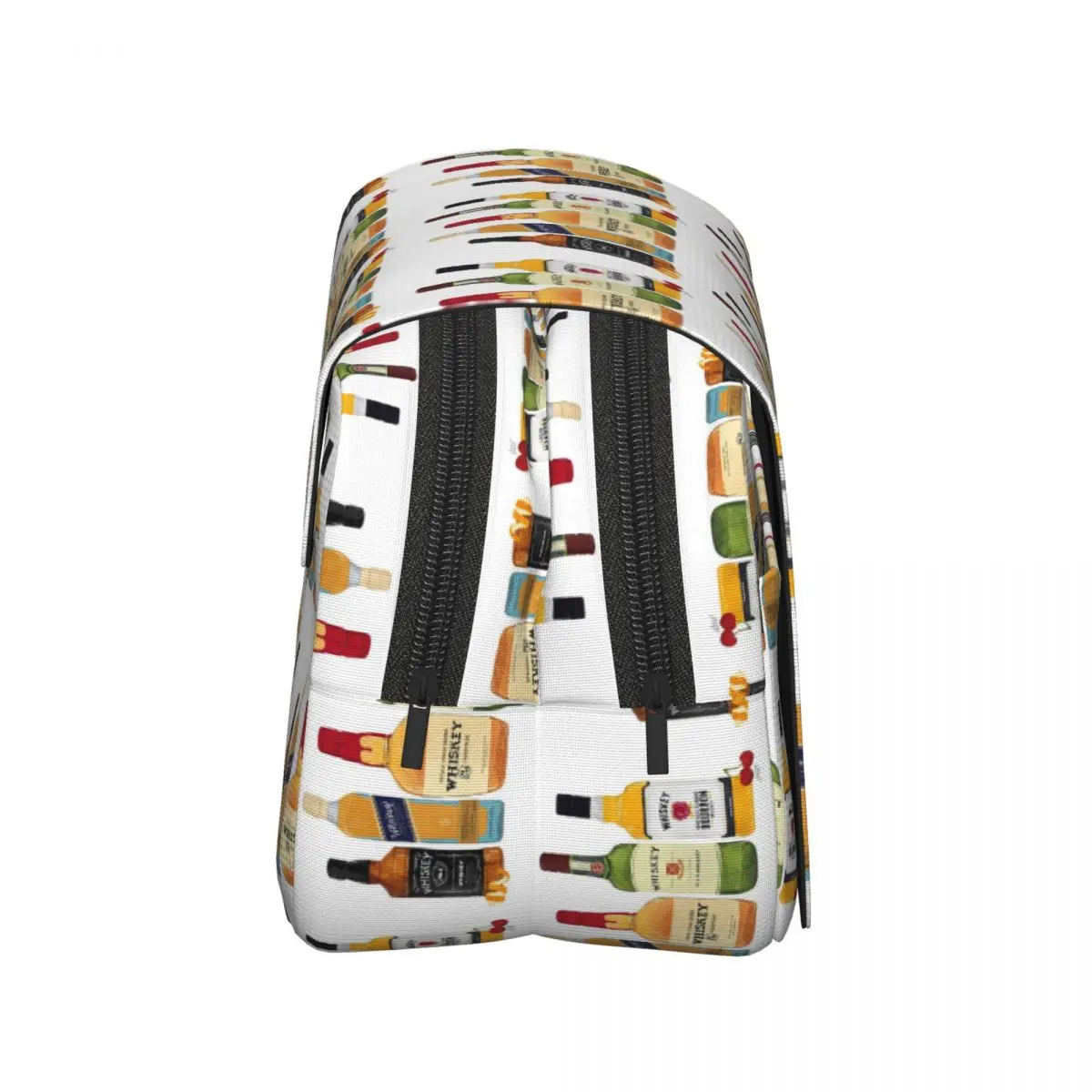 Whiskey Bottles Illustration Pencil Cases Pen Holder Hard Shell Leather Large Capacity Pen Box Pencil Bag for Boy Girl Gifts