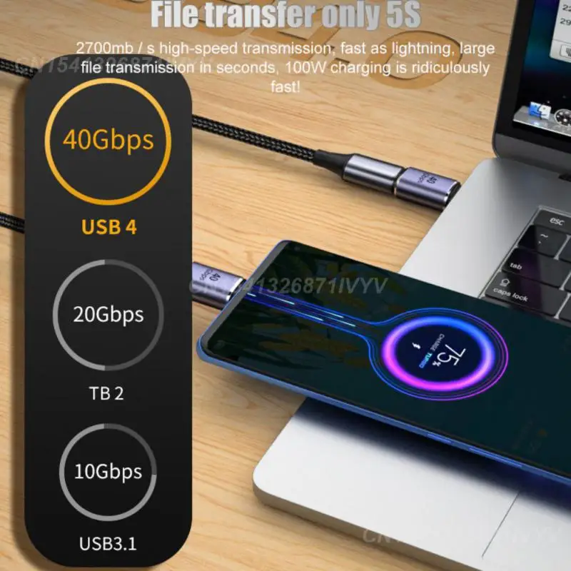 محول شحن سريع ، 8k @ 60hz ، ملحقات الهاتف المحمولة ، محول Otg لجهاز Macbook ، محول USB من النوع C ، سبائك الألومنيوم ، 1-4