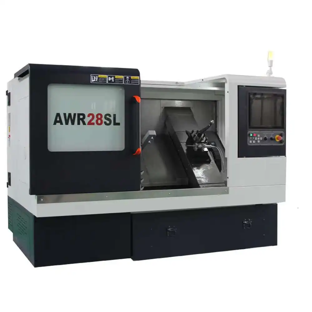 عالية الدقة AWR28SL سرير مائل ضياء قطع عجلة سبيكة أوتوماتيكية مخرطة CNC هاين