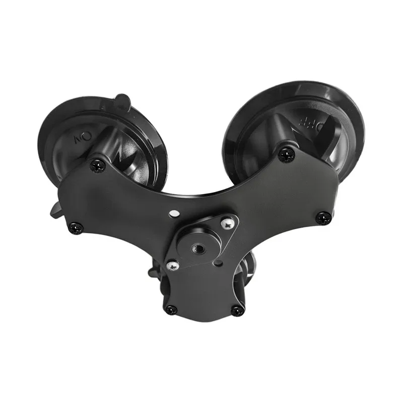 1/4 Screw Hole Threaded Adapter Double / Triple Twist Lock Suction Cup Base Window Mount for Action Camera Accessories